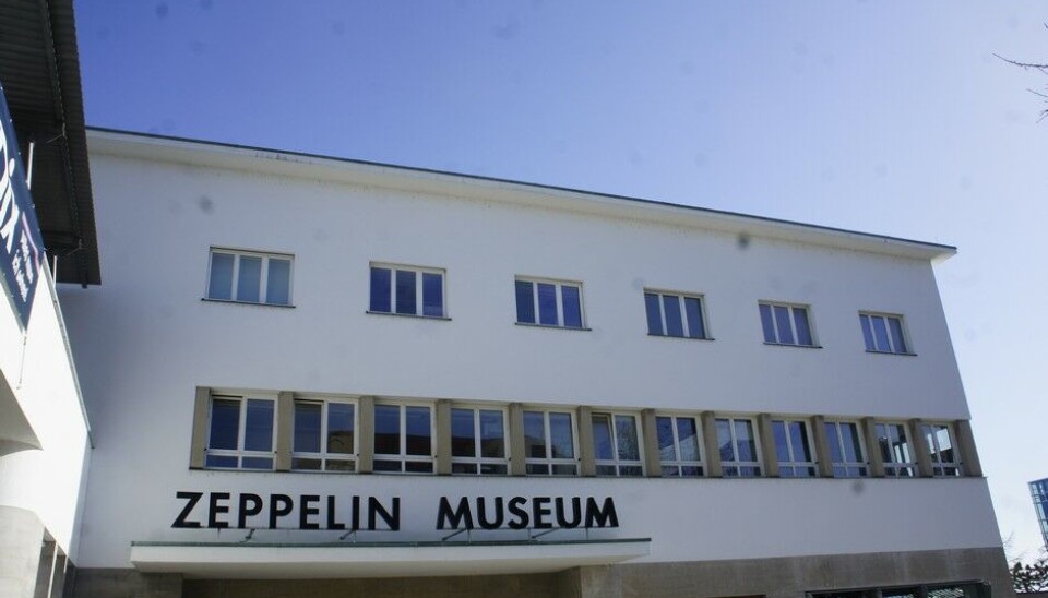 Zeppelin MuseumZeppelin-museet bor i et skikkelig funkis-museum helt nede ved Bodensjøen, i Friedrichshafen. (Foto: Jon Winding-Sørensen) Zeppelin MuseumZeppelin-museet bor i et skikkelig funkis-museum helt nede ved Bodensjøen, i Friedrichshafen. (Foto: Jon Winding-Sørensen)