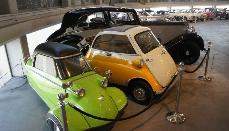 PantheonIkke akkurat Rollser disse: Påske-eggeplommegul Isetta med eggehvite-hvitt rundt, og en vårgrønn Messerschmitt. (Foto: Jon Winding-Sørensen) PantheonIkke akkurat Rollser disse: Påske-eggeplommegul Isetta med eggehvite-hvitt rundt, og en vårgrønn Messerschmitt. (Foto: Jon Winding-Sørensen)