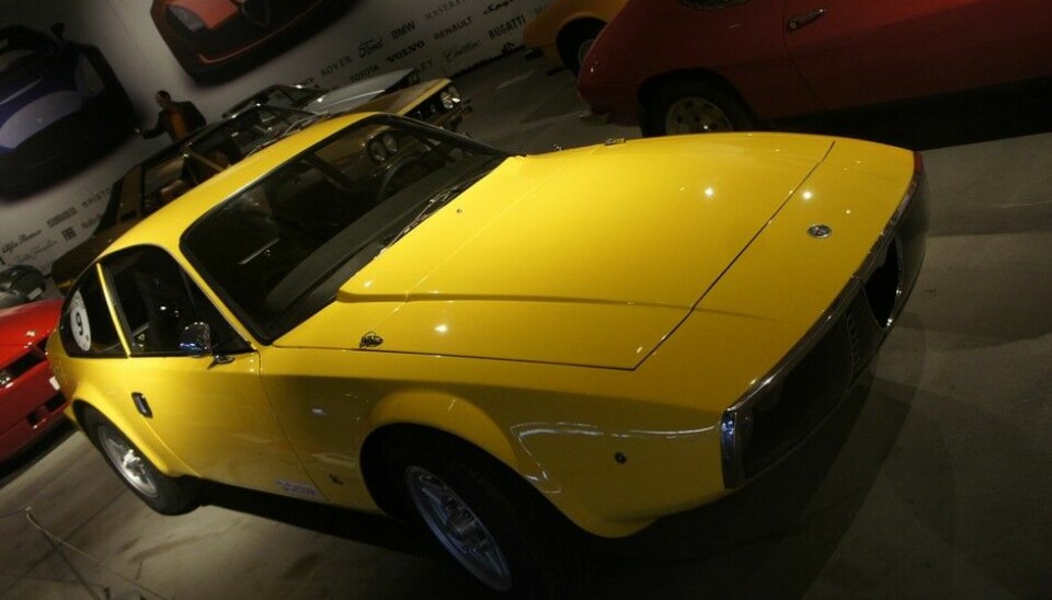 PantheonJunior Zagato heter denne, fra 1971. Bygget på en 1300 ccm Giulia. 1100 eksemplarer satte Zagato sammen. (Foto: Jon Winding-Sørensen)
