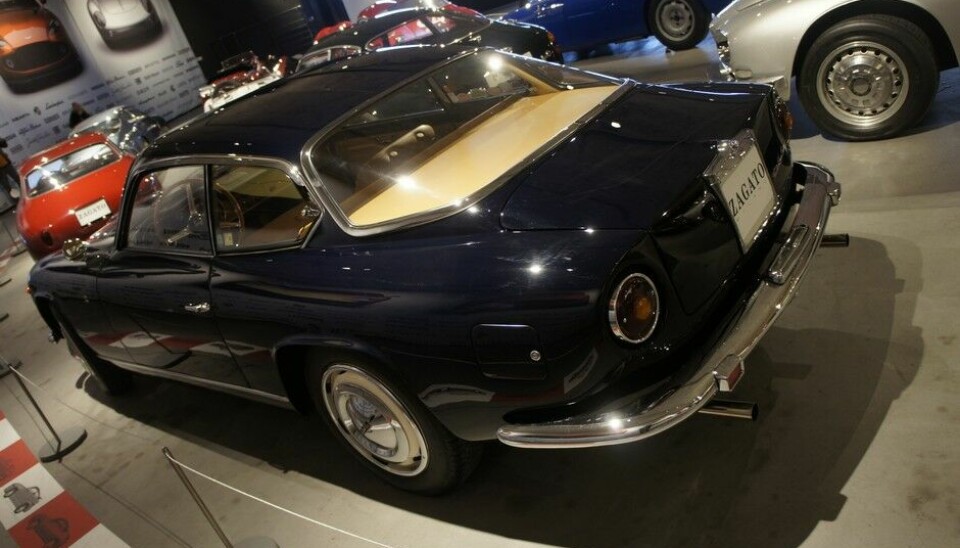 PantheonLancia Flaminia var Lancias overklassebil mellom 1957 og 1970. Zagato bygde flere coupévarianter på den. Dette er en Super Sport-versjon fra 1966. (Foto: Jon Winding-Sørensen)