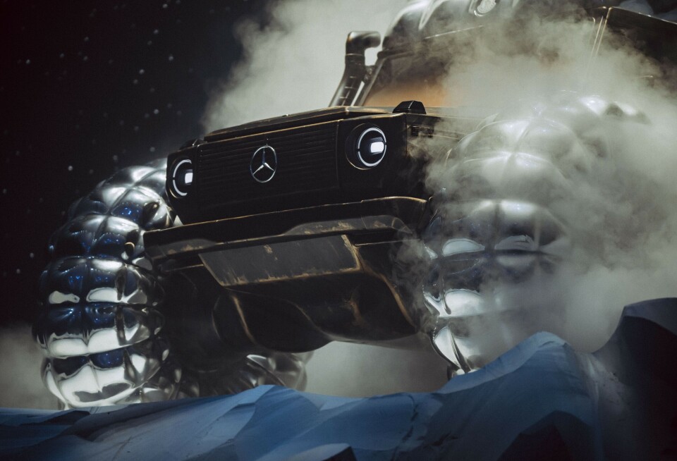 Mercedes-Benz and Moncler: PROJECT MONDO G at “The Art of Genius” February 2023.