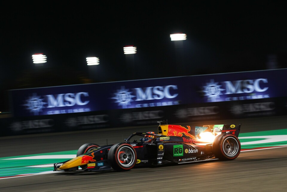 Dennis Hauger #1 MP Motorsport, during Round one of the FIA Formula 2 Championship at Bahrain International Circuit, on March 02 - 05, 2023. // Dutch Photo Agency / Red Bull Content Pool // SI202303040228 // Usage for editorial use only //