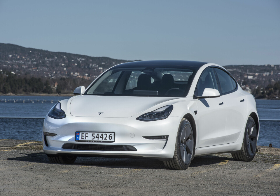 Tesla Model 3 er historisk tredje mest kjøpte elbil i Norge. (Foto: Øivind Skar)