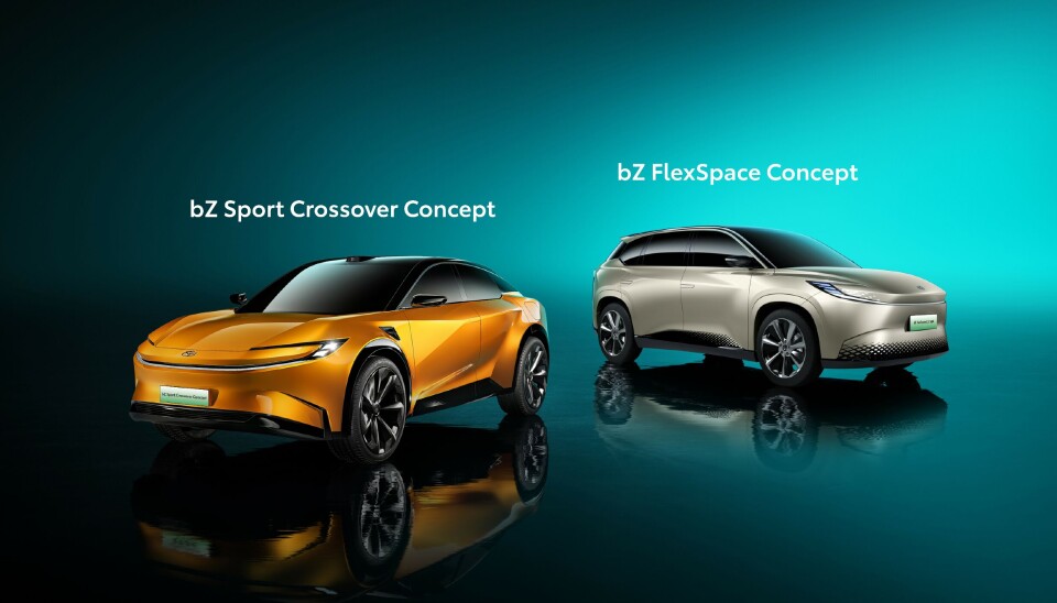 Toyota bZ Sport Crossover Concept og bZ Flex Space Concept Toyota bZ Sport Crossover Concept og bZ Flex Space Concept