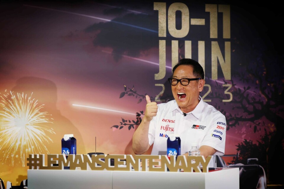 Akio Toyoda presenterer fremtiden på Le Mans