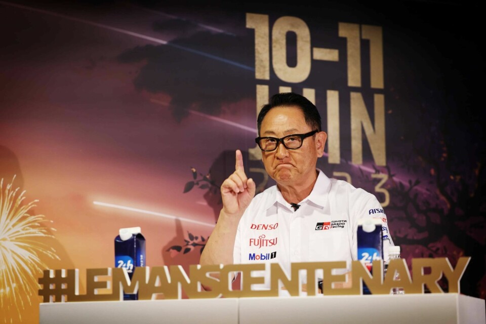 Akio Toyoda presenterer fremtiden på Le Mans