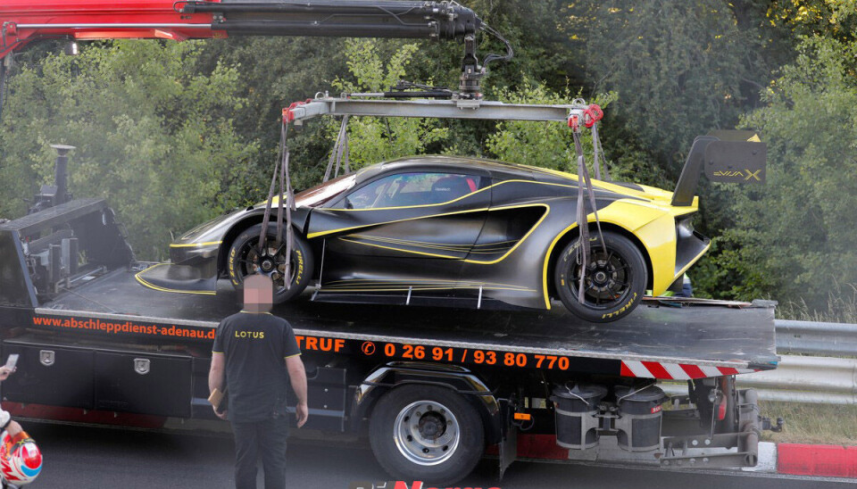 Lotus Evija X i rekordforsøk på Nürburgring Lotus Evija X i rekordforsøk på Nürburgring