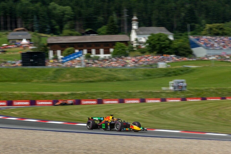 Dennis Hauger #1 MP Motorsport, during round eight of the FIA Formula 2 Championship at the Red Bull Ring, on Jun 29-Jul 02, 2023. // Dutch Photo Agency / Red Bull Content Pool // SI202306300750 // Usage for editorial use only //