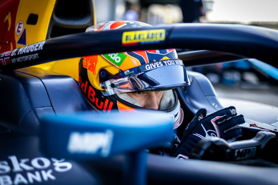 Dennis Hauger #1 MP Motorsport, during round nine of the FIA Formula 2 Championship at Silverstone Circuit, on Jul 7-9, 2023. // Dutch Photo Agency / Red Bull Content Pool // SI202307070593 // Usage for editorial use only //