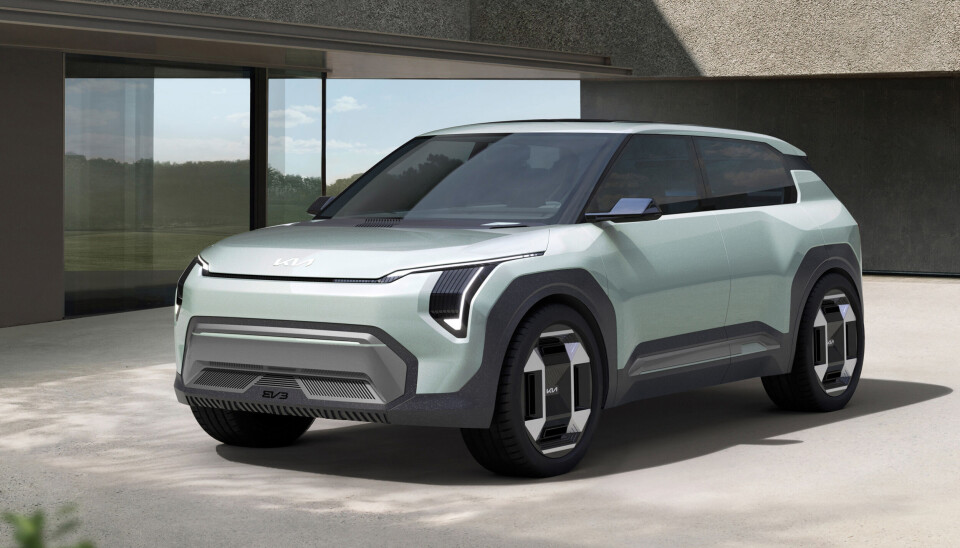 Kia EV3 ventes til Norge mot slutten av 2024. Kia EV3 ventes til Norge mot slutten av 2024.