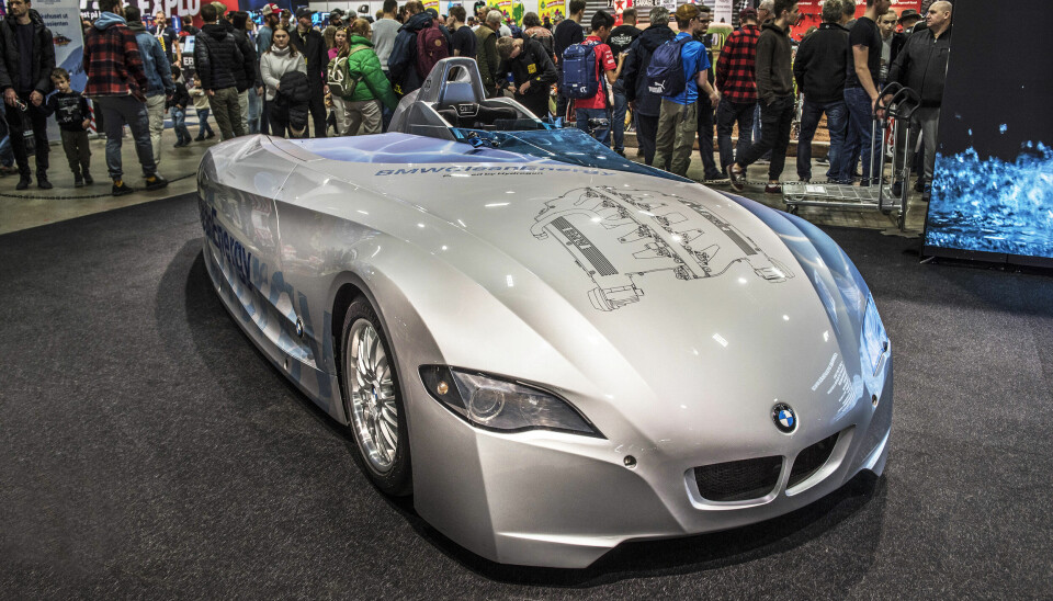 H2R, BMWs 12-sylindrede hydrogenrekordbil. (Foto: Øivind Skar)