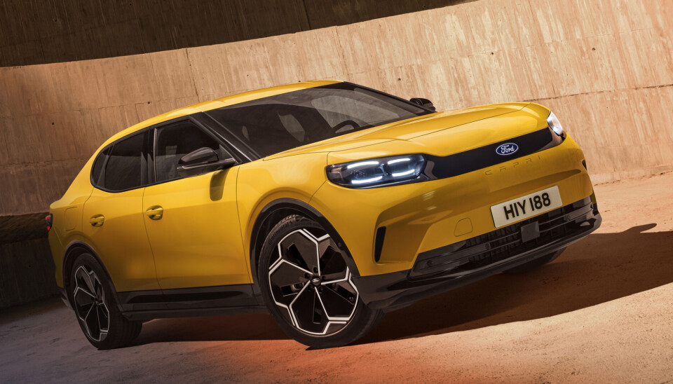 Ford Capri i elektrisk innpakking.