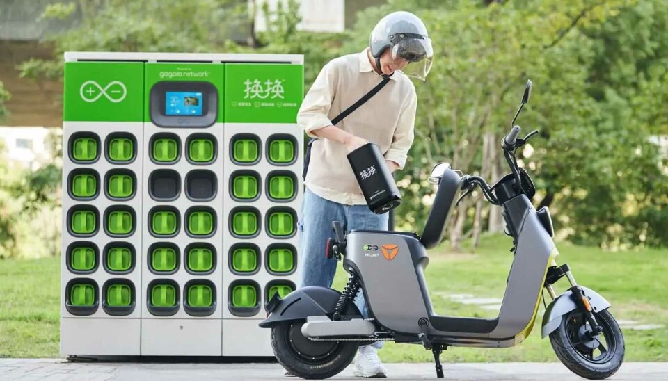 Gogoro el-scooter med batteribytte