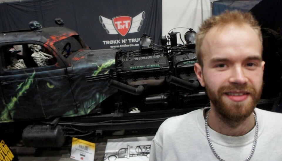 Endre Trå stilte med selveste 'The Devil' på Oslo Motor Show. Et beist av en bil, må man kunne si.