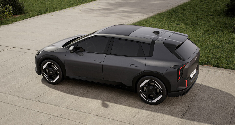 Kia EV4 hatchback. Kia Norge tror denne blir mer populær enn sedanen.