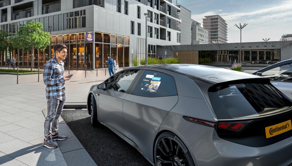 Continental forvandler bilvinduet til en skjerm. Når ser vi dette på en bilmodell?