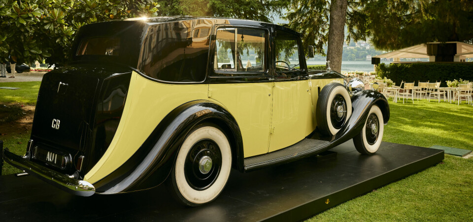 Goldfinger-Rollsen på Villa d'Este.