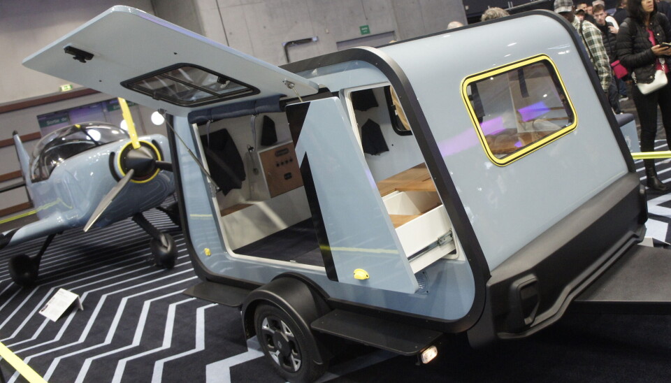 Enkel overnatting i mini-caravane.