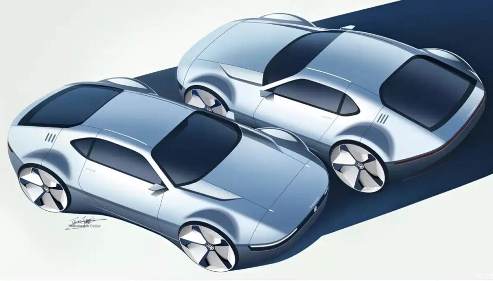 Gamle skisser kan gi nytt liv til Volkswagens elektriske sportsbilplaner. Er Karmann Ghia på vei tilbake?
