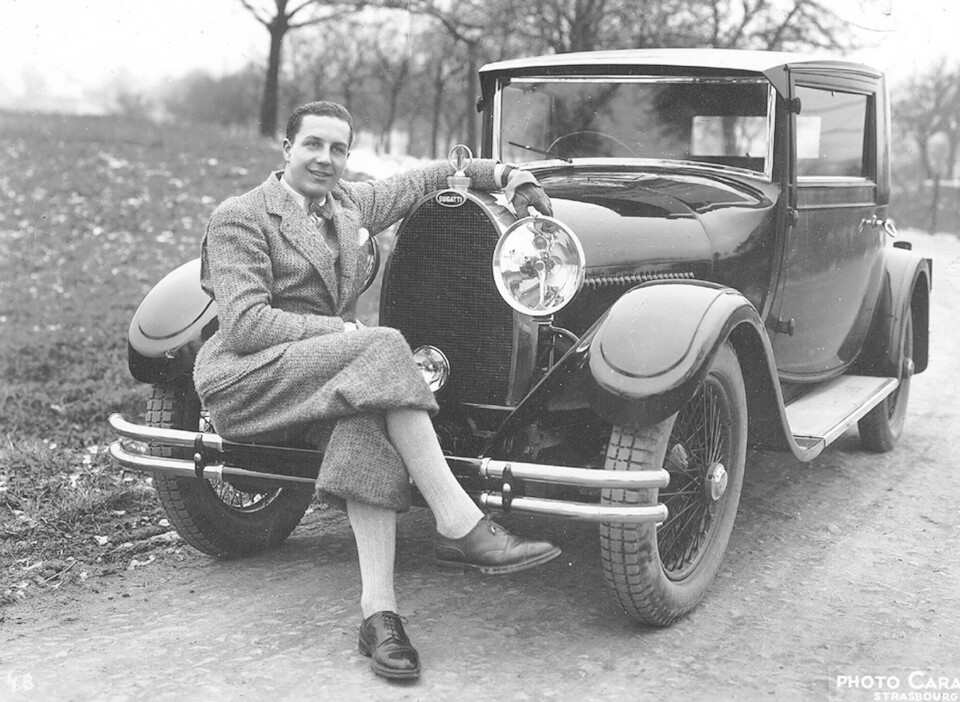 Bildesigneren og sønnen til Ettore Bugatti, Jean Bugatti.