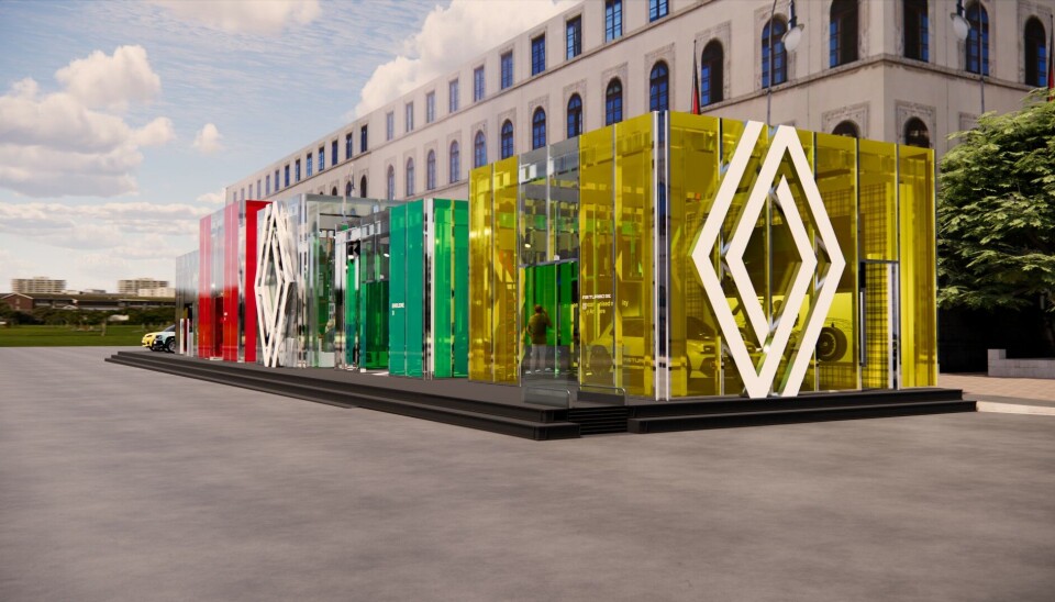 Renault har en egen paviljong i München.