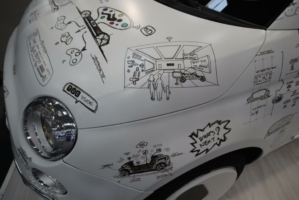 Hvem sier at ikke en Fiat 500 kan brukes som lerret for en historiefortelling?