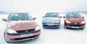Opel Corsa møter Fiat Punto og Peugeot 206