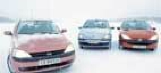 Opel Corsa møter Fiat Punto og Peugeot 206
