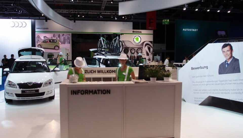 Automechanika 2012Skoda med grønn touch Automechanika 2012Skoda med grønn touch