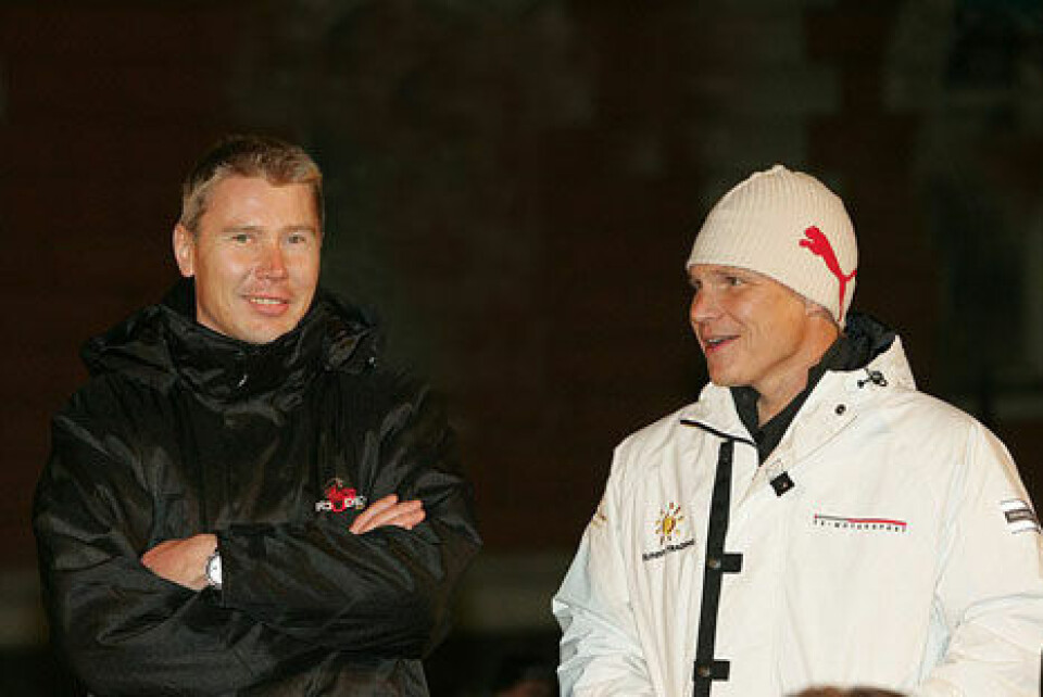To av verdens raskeste Mika'er - Häkkinen (t.v.) og Salo