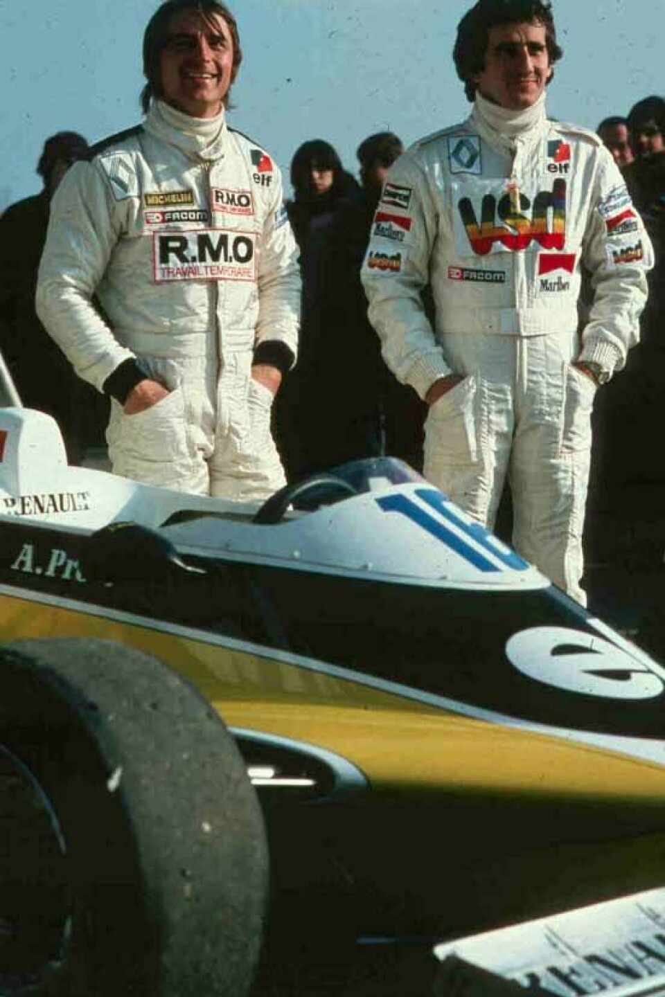 Alain Prost og René Arnoux - teamkolleger i Renault