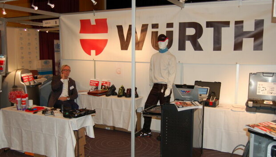 Würth på plass klar for innrykk under Servicemarked12
