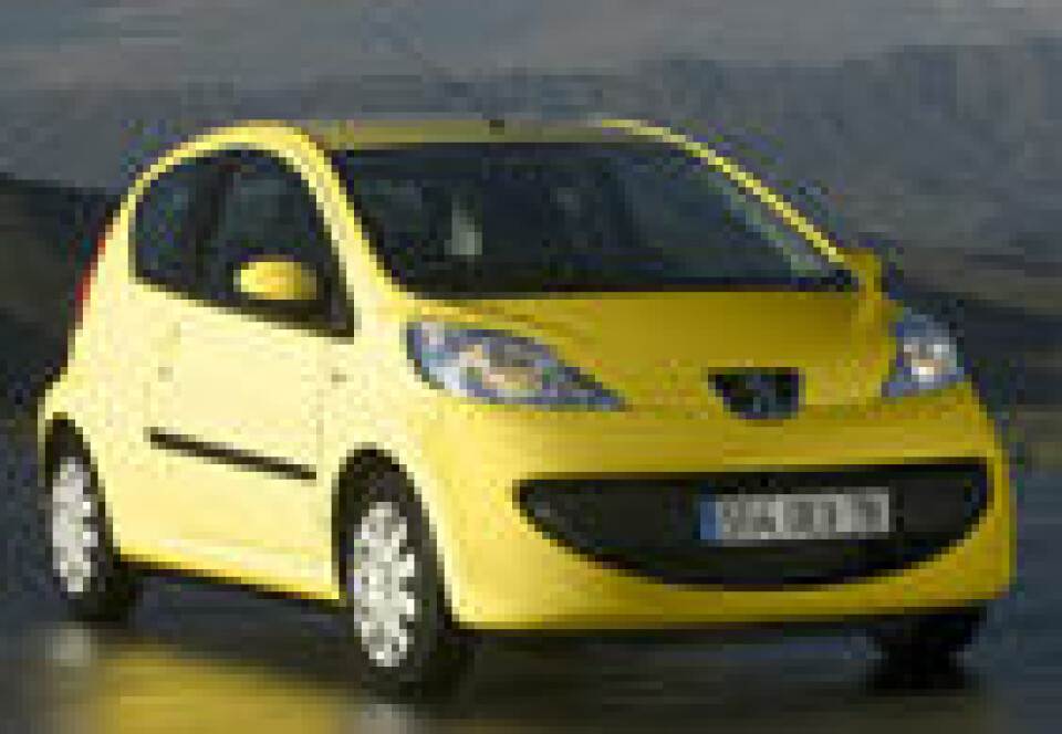 Peugeot 107 til under 9.000