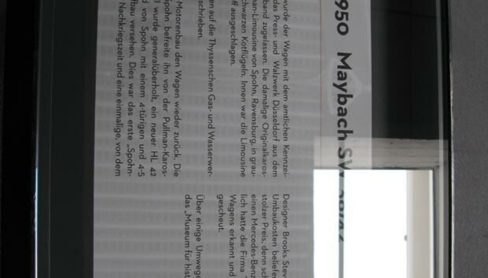 Fra Maybach-museet Fra Maybach-museet