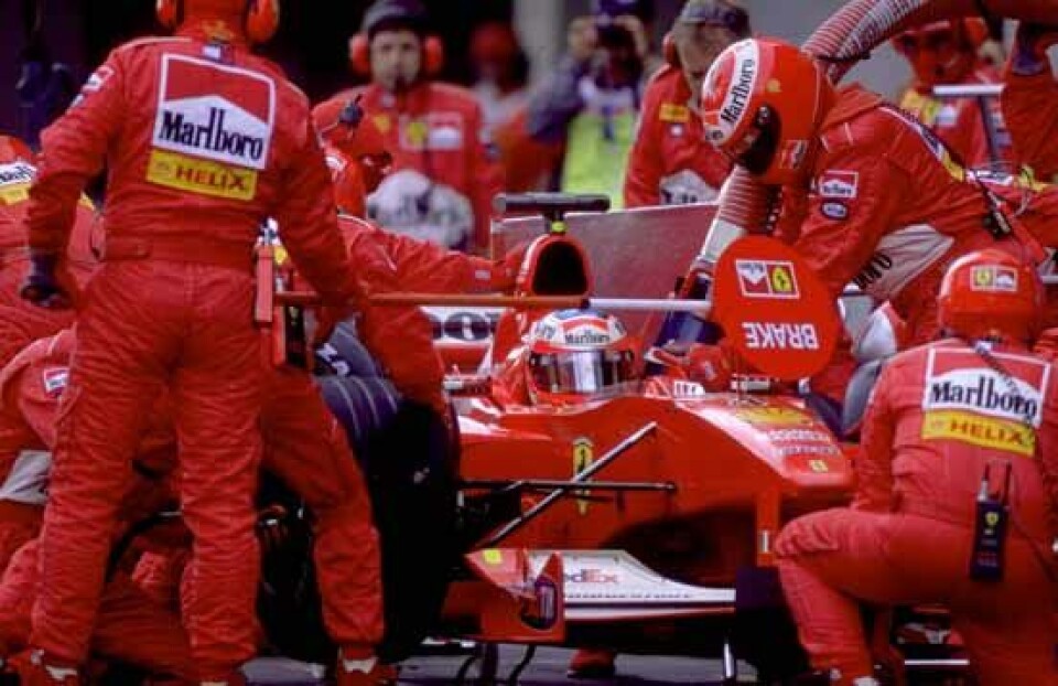Pitstopp med tanking