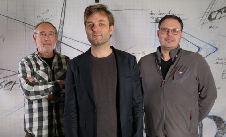 Her er herrene som står bak NRK-programmet Chrom: Petter Buchmann, Karl Eirik Haug og Petter Olden: