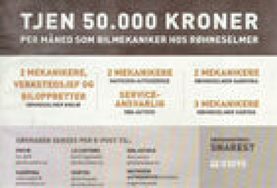 Lønnsfest for bilmekanikere