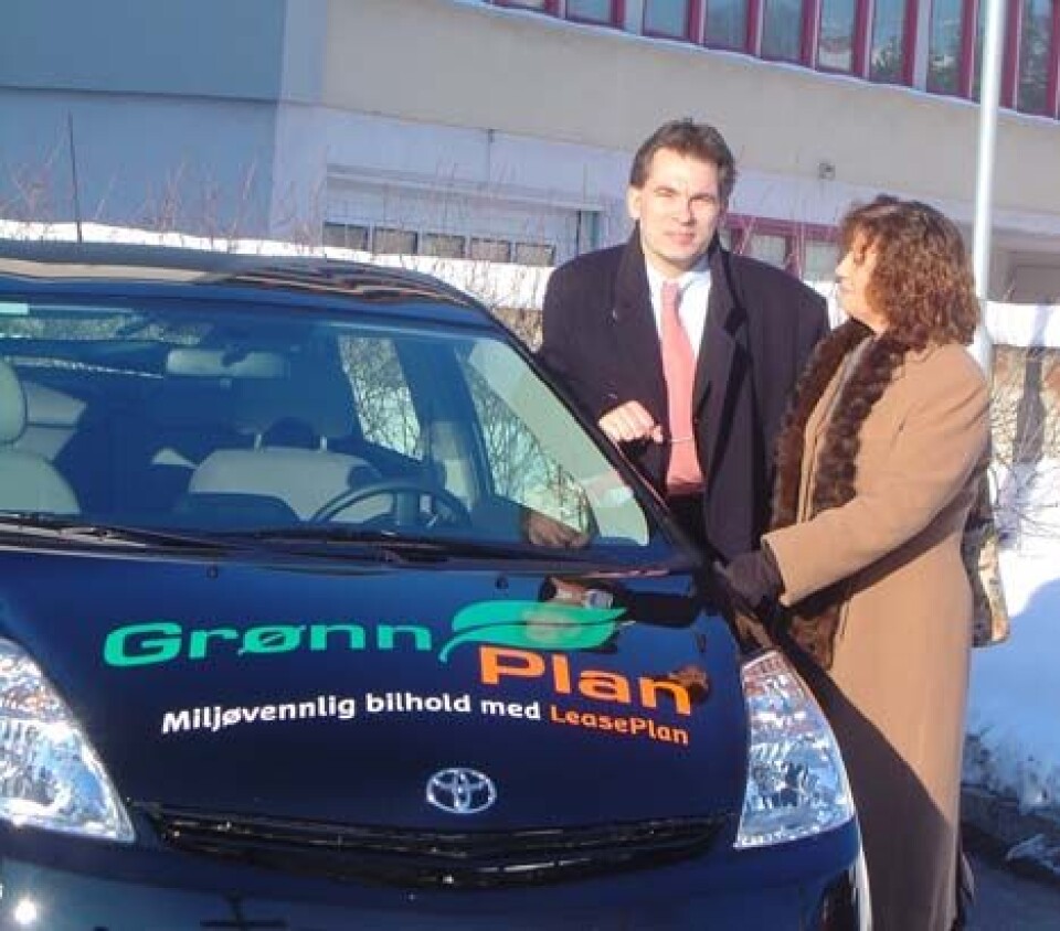 Direktørene Anders Ree-Pedersen i LeasePlan og Eva Britt Isager i GRIP.