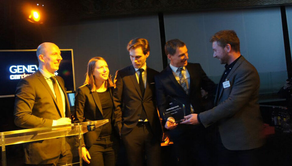 Designer's Night 2016Glade Volvo-designere (fra venstre) Robert Page, Louise Temin, Maximiliano Missoni og designsjef Thomas Ingenlath - Foto: Jon Winding-Sørensen
