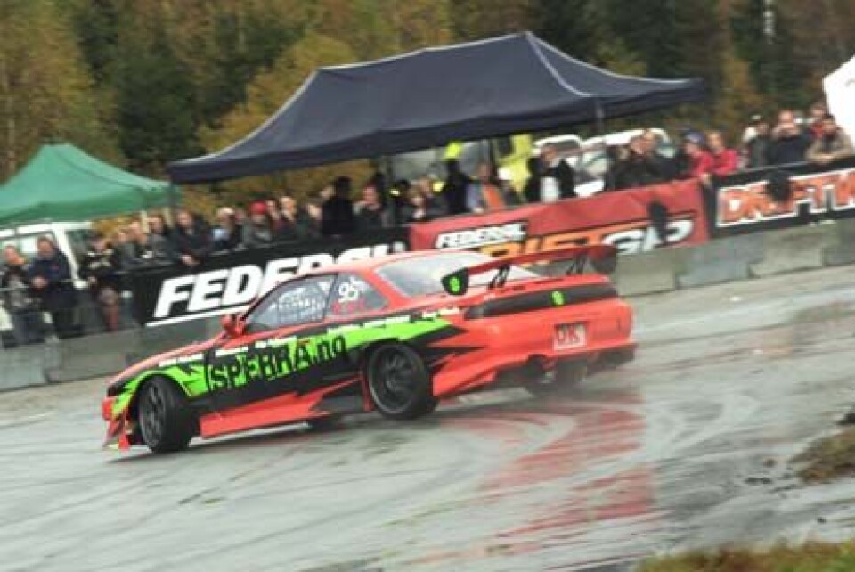 Robert Luketic på vei mot tredjeplass i sitt første driftingløp
