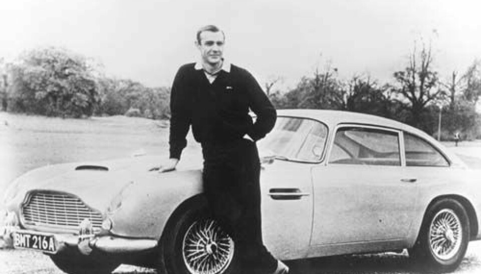 Aston Martin DB5 med Sean Connery som James Bond 1964