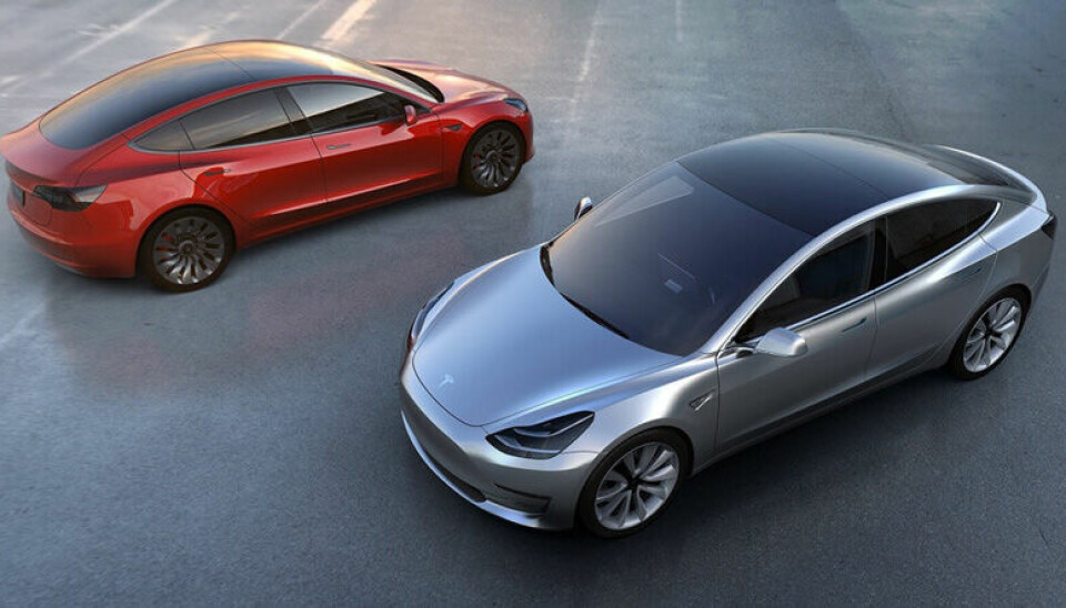 Fortsatt uklart når Tesla Model 3 kommer til Norge.