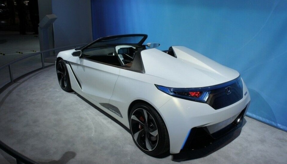 North American International Auto Show - 2013Honda med en kompakt liten elektisk roadster - så langt bare som et konsept. Foto: Stein Pettersen North American International Auto Show - 2013Honda med en kompakt liten elektisk roadster - så langt bare som et konsept. Foto: Stein Pettersen
