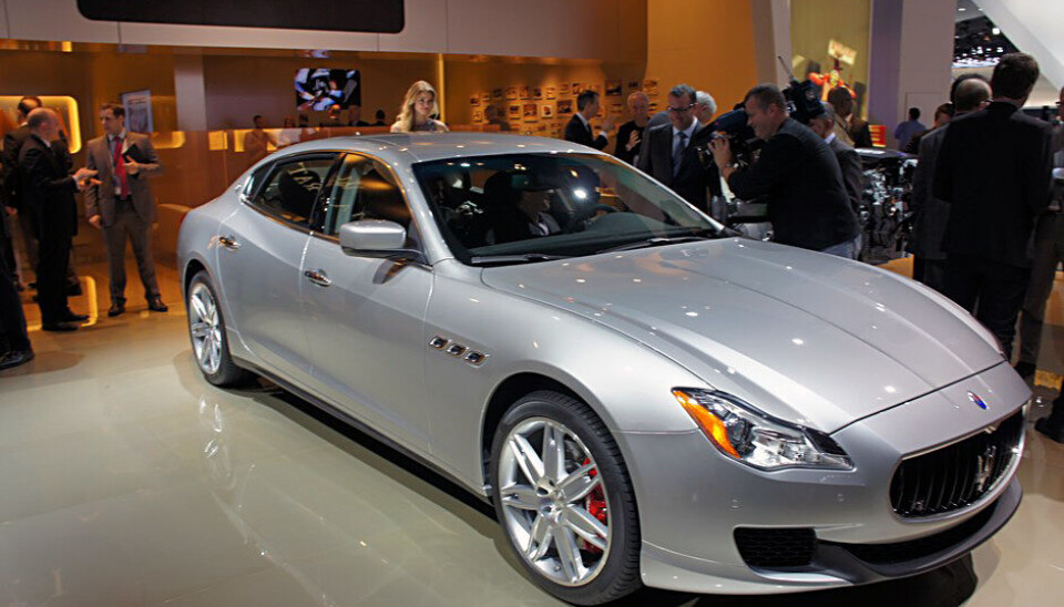 North American International Auto Show - 2013Maserati viste sin Quatroporte sent på ettermiddagen.Foto: Stein Pettersen North American International Auto Show - 2013Maserati viste sin Quatroporte sent på ettermiddagen.Foto: Stein Pettersen
