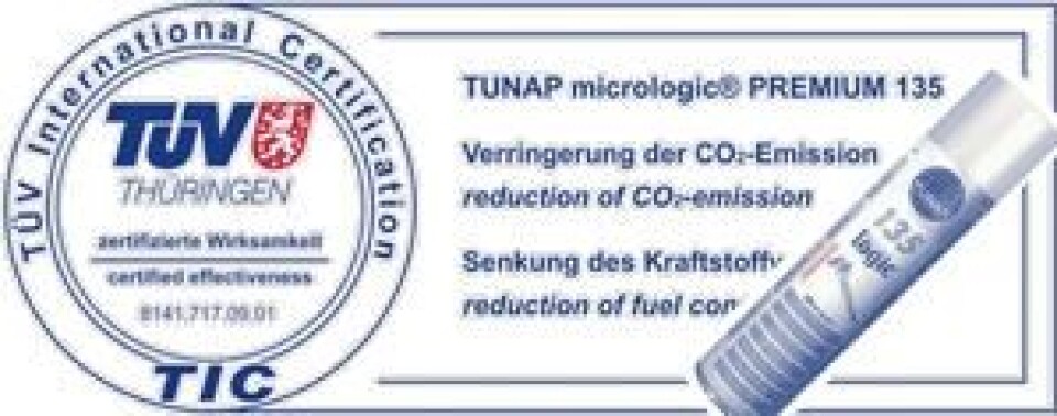 TÜV dokumenterer TUNAP-effekt