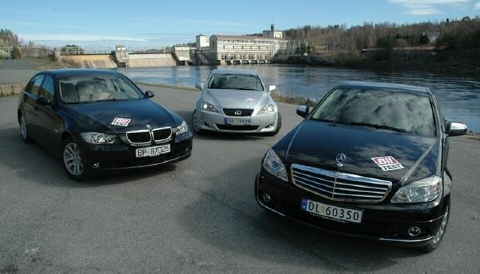 Testbiler fra BMW, Lexus og Mercedes-Benz