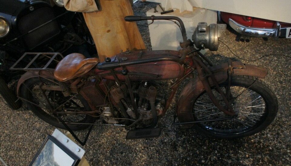 Norsk Kjøretøyhistorisk MuseumHer er det en Indian Powerplus fra 1917. Harley-folket finner sin sykkel der også.
