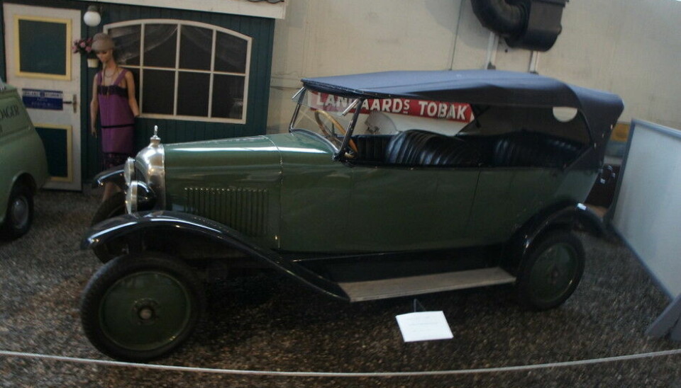 Norsk Kjøretøyhistorisk MuseumCitroen er også representert, det var den gang reklameslagordet ble'Norsk Citroën for norsk terreng».