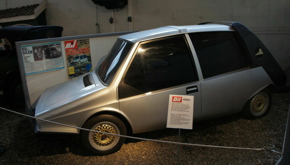 Norsk Kjøretøyhistorisk MuseumDen bilen vi fikk bygget i 1979, etter en tegnekonkurranse i BIL, er også på plass. Ermanno Martinuzzi, mannen bak Tempo Gigante, banket denne MPV-pioneren for oss.