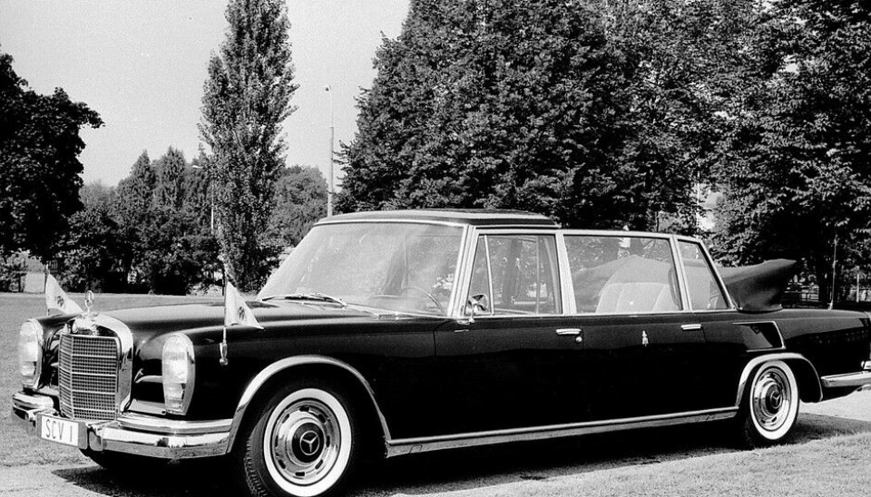 Klassisk PullmanMercedes-Benz 600 Pullman pavebil levert til Vatikanet i 1965